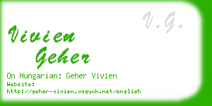 vivien geher business card